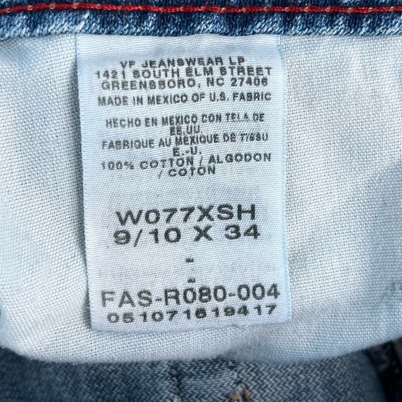 Twenty X Jackson Baggy Rise Blue Jeans Size 9/10 x 34 Western Cowgirl Denim Work - Picture 7 of 16